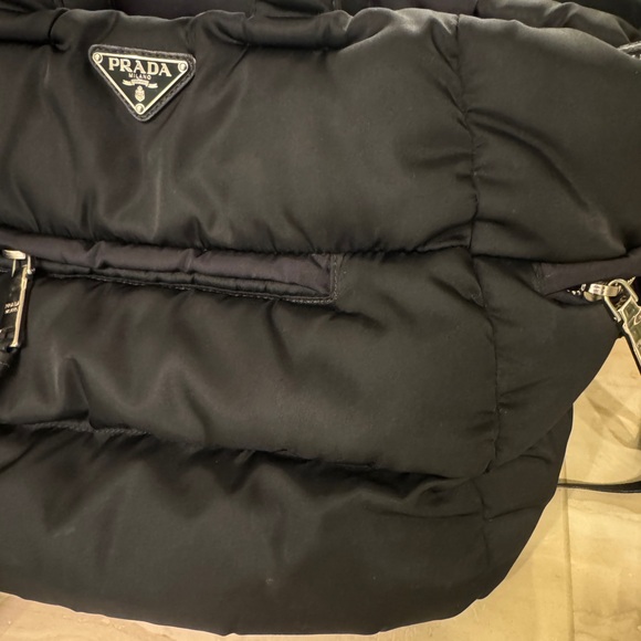 PRADA - Bomber Convertible Tote Quilted Tessuto - Picture 9 of 14